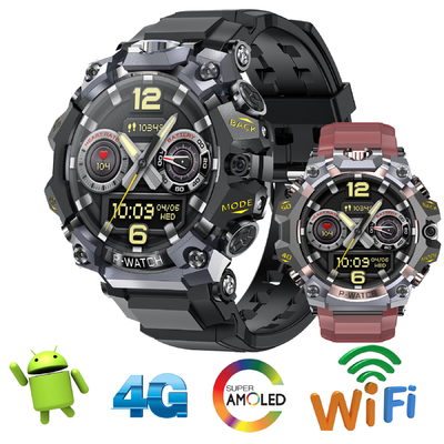 Des montres extérieures 4G GPS élégantes et fonctionnelles, en acier inoxydable, et une batterie de 1150 MA.