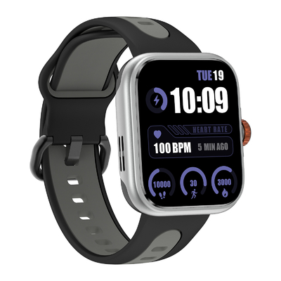 Un bon prix. Moniteur intelligent GPS intégré 1,78' AMOLED HD Affichage Bluetooth Appel argenté en ligne