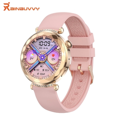 Bom preço. AMOLED Mulheres Smart Watch com BT Call Monitor de Saúde controlado por voz on-line