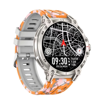 Un bon prix. Une montre intelligente en forme ronde en alliage de zinc avec Bluetooth et modes sportifs en ligne