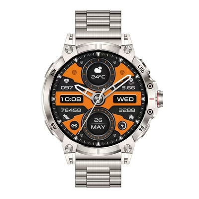 Dobra cena. Bezprzewodowe ładowanie Okrągły Smart Watch Monitorujący poziom tlenu we krwi Z asystentem AI w Internecie