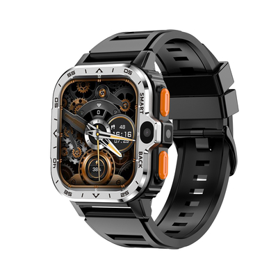 Bom preço. PGDWATCH 4+64GB Prateado Android Square Fitness Watch HD Dual Camera NFC 4G on-line