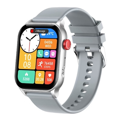 Un bon prix. Rainbuvvy KR86 Smart Watch en argent en forme rectangulaire Mode style Surveillance de la santé en ligne
