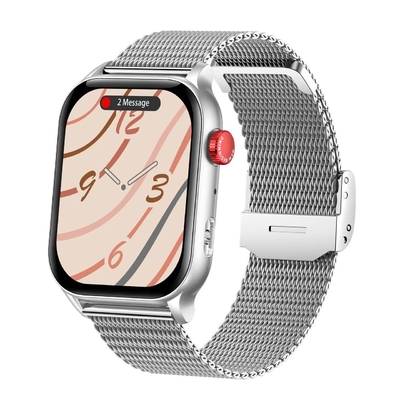 Assistente de voz de IA Smart Watch de forma quadrada Smart Watch de monitoramento de saúde
