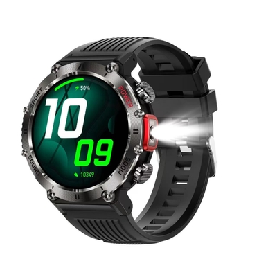 Un bon prix. 1.43 pouces en forme ronde Smart Watch Chargeur sans fil Enregistreur de fréquence cardiaque étanche en ligne