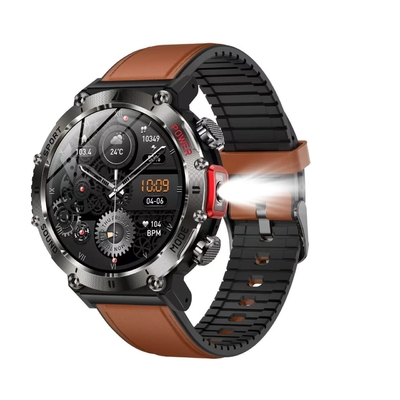 Bom preço. 1 GB ROM Forma redonda Smart Watch Carregamento sem fio Frequência cardíaca Pressão sanguínea on-line
