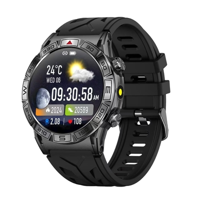 Bom preço. 1.43 polegadas GPS Tocha Smart Watch Monitoramento da Saúde 107 Desportos Android IOS Desportos on-line