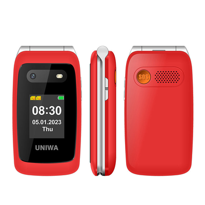 Un bon prix. 4G Flip Smartphones adaptés aux personnes âgées Double écran Grand carnet de téléphone Téléphone portable pour personnes âgées en ligne