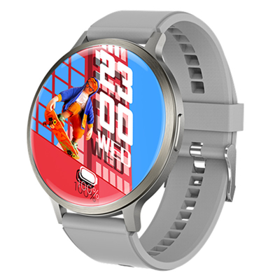 Forma de círculo Display AMOLED Smart Watch Sensor de frequência cardíaca E tema personalizável