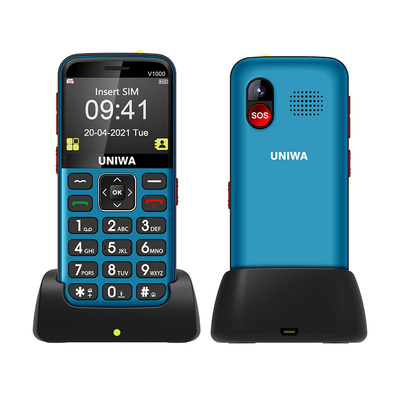 Un bon prix. Fonctionnement facile pour les personnes âgées Téléphones mobiles UNIWA V1000 Durable avec écran de 2,31 