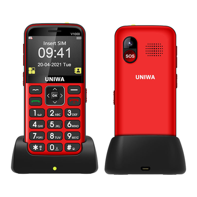 Un bon prix. UNIWA V1000 Téléphones portables pour personnes âgées 4G Téléphone portable pour personnes âgées en ligne