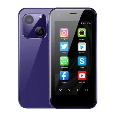 Rainbuvvy XS13 Pro ছোট স্মার্টফোন 2.5' অ্যান্ড্রয়েড 9.0 র্যাম 2+16 ওয়াইফাই ডুয়াল সিম 3 জি
