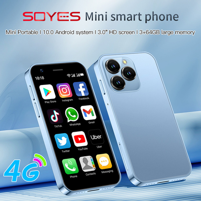 Un bon prix. 3+64GB Type C Dual SIM Petits téléphones mobiles 4G XS16 3.0' Android 10.0 Quad Core 2000mAh en ligne