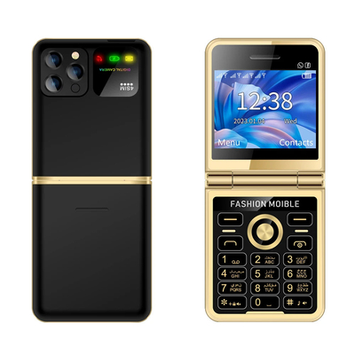 P20 dobrável 2.4 '' HD Screen Quatro SIM Dial Bluetooth Lâmpada de lanterna LED Super Feature Feature Phone
