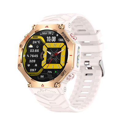 Un bon prix. KC91 GPS montre intelligente 1.39'appui à l'écran GPT lampe de poche Bluetooth multi sports en ligne