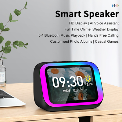 Bom preço. Smart Large Screen Bluetooth Clock Screen Temperatura Display Controle de Mesa Alto-falante FM on-line