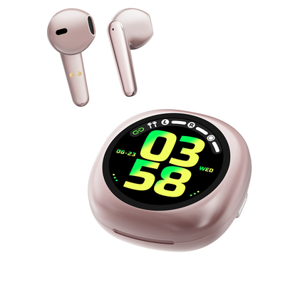 Un bon prix. T19 Smart Buds Écouteurs Bluetooth sans fil avec batterie de 300 MAH et fonctionnalités d'IA BT 5.4/3.0 Puissance de résolution 240*240 en ligne