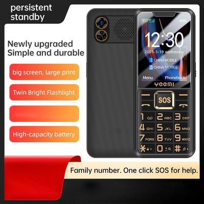 Bom preço. Desbloquear robusto telefone móvel para idosos GSM 2G Cartão duplo SOS Lâmpada de mão 2500mAh bateria 2,4 polegadas on-line