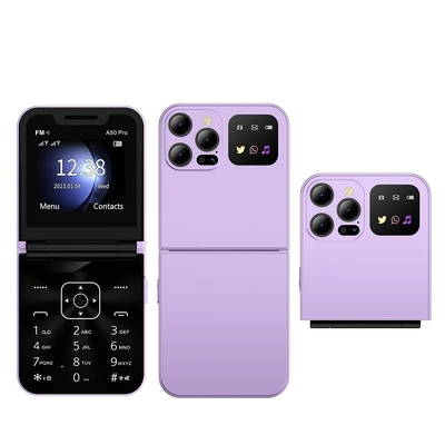 Un bon prix. 2G Fonctionnalité Téléphone A50 PRO avec processeur MTK 2,4 pouces Écran 1350mAh Flip Design et rapide en ligne