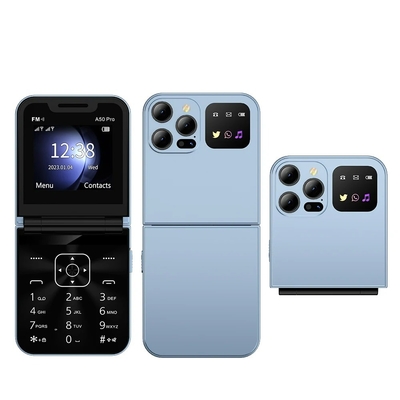 Bom preço. A50 PRO 2G Figura Telefone Flip Design Dial Velocidade Lista Negra Lâmpada LED Conectar on-line