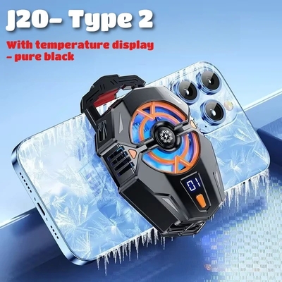 Un bon prix. J20 refroidisseur de téléphone portable refroidissement rapide fonctionnement à faible bruit pour PUBG Autres jeux populaires sur IOS Android en ligne