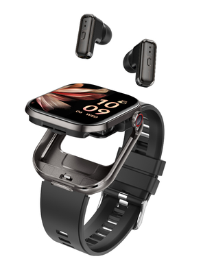 Bom preço. Smart Watch T99 TWS 2 em 1 Bluetooth fones de ouvido 2.02''TFT tela quadrada Bluetooth Call on-line