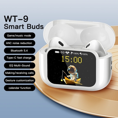 Un bon prix. WT-9 Écran tactile Bluetooth écouteurs sans fil contrôle APP rechargeable en ligne