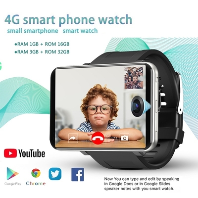 DM100 4G 2.86 Inch Screen Smart Watch Android 7.1 OS Phone 3+32GB 5MP Camera 480*640 Ips  2700mah
