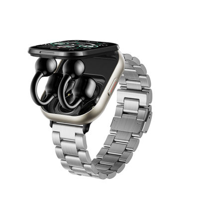 TWS 2 in 1 Wireless Bluetooth Call D12 Headset Music Playback Sport Fitness Tracker  Smartwatch