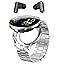 Good price 2 In 1 Smart Watch with Wireless Earbuds Offering High Resolution IPS Display Microphone Speaker online