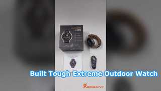 DM59 Ultra Rugged Outdoor smart watches With Dual Band GPS Offline Map Compass 5ATM Waterproof Swim