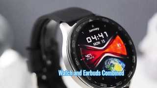 Rainbuvvy T97 TWS Smart Watch Build-in Earbuds 1.39inch 3 IN 1 Wireless Earphones Blutooth Call Smar
